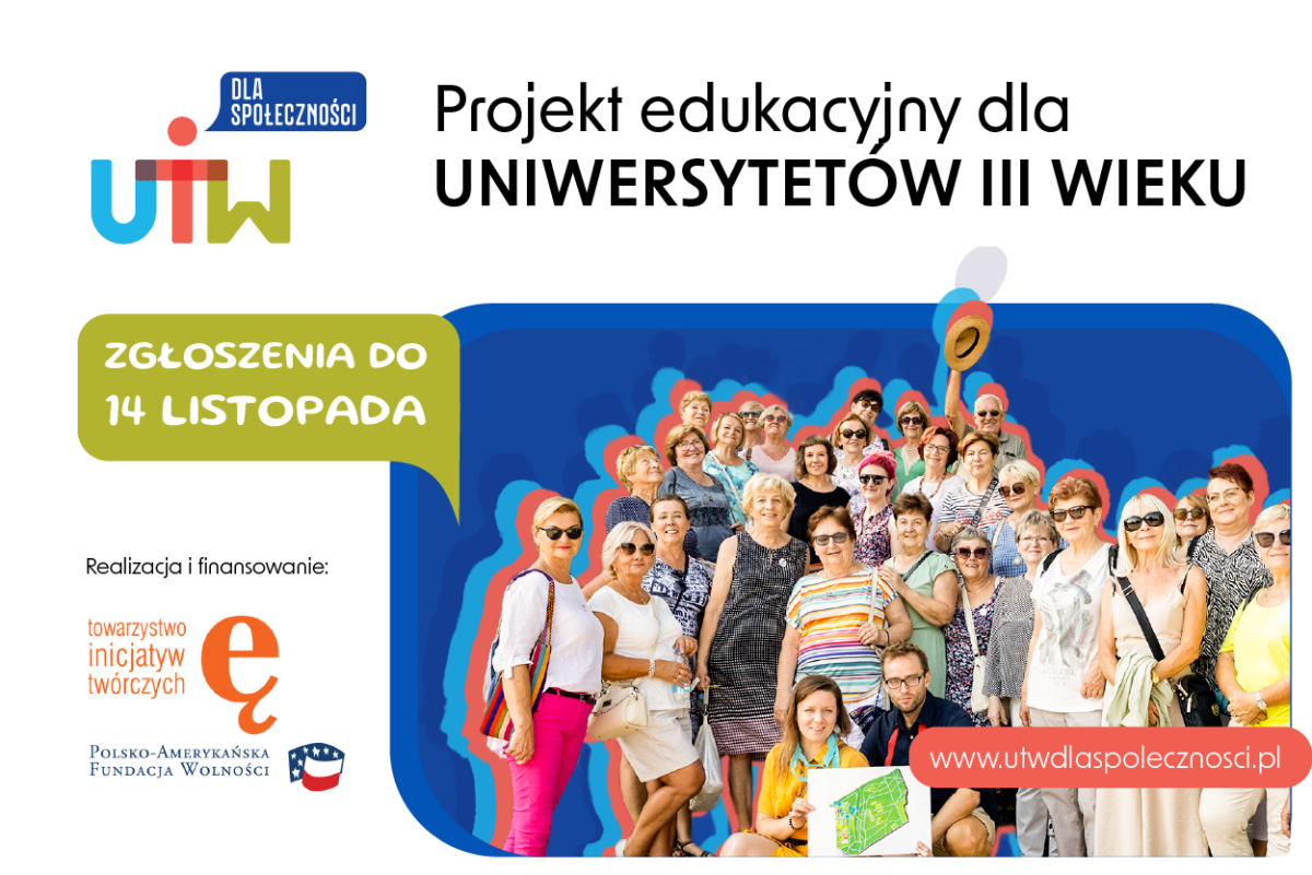Trwa nabór do projektu „UTW dla społeczności”